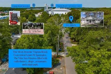 The Beach Vibe With Hot Tub 8 Min To The Beach Virginia Beach Holiday home